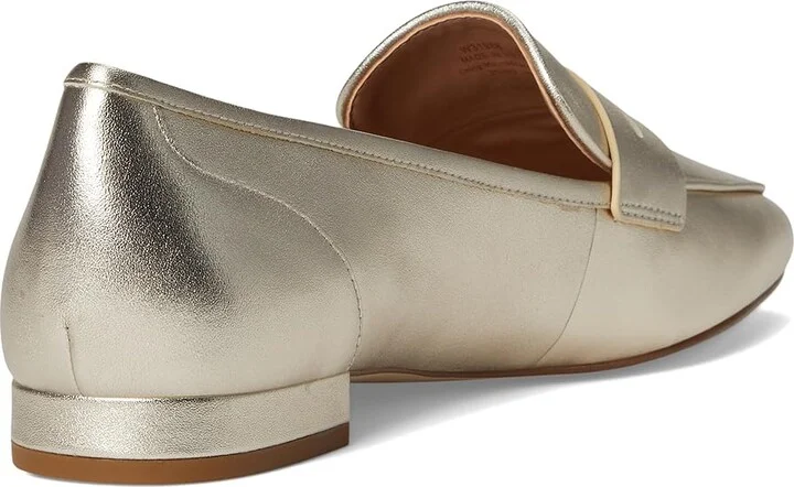 Cole Haan Tarese Soft Loafers Women's Flat Shoes Soft Gold Leather : 8 B - Medium - Image 4
