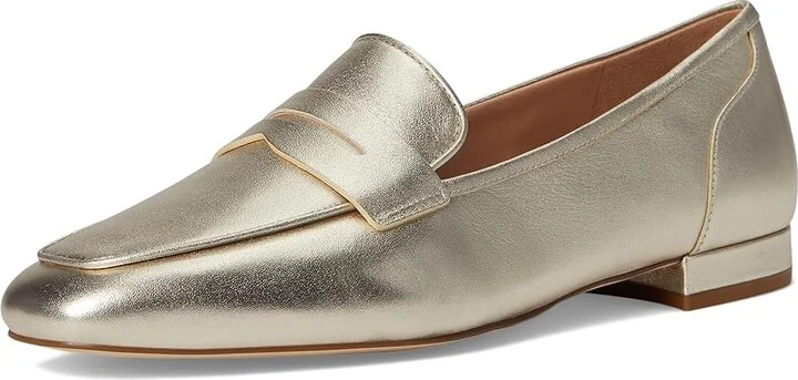 Cole Haan Tarese Soft Loafers Women's Flat Shoes Soft Gold Leather : 8 B - Medium - Image 5