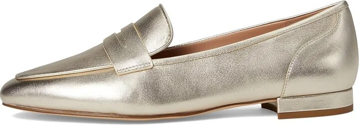Cole Haan Tarese Soft Loafers Women's Flat Shoes Soft Gold Leather : 8 B - Medium - Image 6