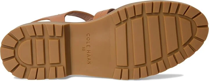 Cole Haan Tatiana Fisherman Sandals Women's Wedge Shoes Biscuit Leather : 8 B - Medium - Image 3