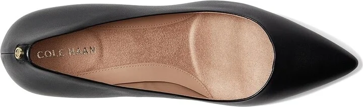 Cole Haan The Go-to Park Pump 65mm Women's Shoes Black Leather : 5 B - Medium, Suede/Leather - Image 2