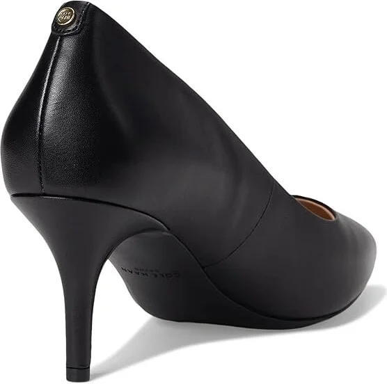 Cole Haan The Go-to Park Pump 65mm Women's Shoes Black Leather : 5 B - Medium, Suede/Leather - Image 4