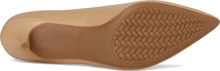 Cole Haan The Go-to Park Pump 65mm Women's Shoes Tuscan Sand Leather : 9 B - Medium, Suede/Leather - Image 3