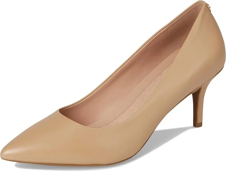 Cole Haan The Go-to Park Pump 65mm Women's Shoes Tuscan Sand Leather : 9 B - Medium, Suede/Leather - Image 5