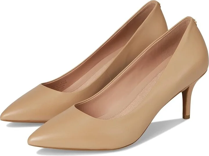 Cole Haan The Go-to Park Pump 65mm Women's Shoes Tuscan Sand Leather : 9 B - Medium, Suede/Leather