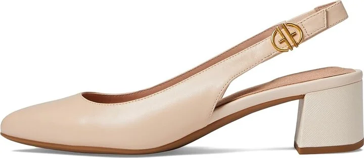 Cole Haan The Go-To Slingback Pump 45 mm Women's Shoes Bleached Tan Leather : 10 B - Medium, Textile - Image 5