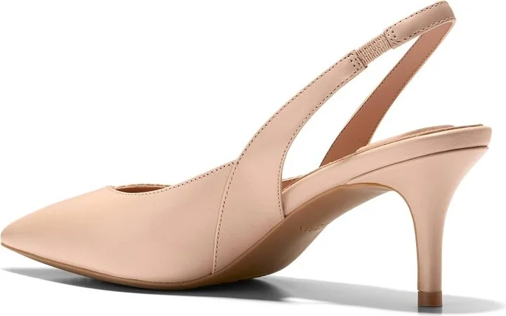 Cole Haan The Go-To Slingback Pump 65MM High Women's Heels Porcelain Leather/Lizard Print Leather : 7 B - Medium - Image 4