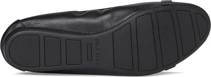 Cole Haan Tova Bow Ballet Women's Shoes Black Leather : 5 B - Medium - Image 3