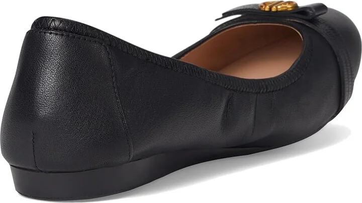 Cole Haan Tova Bow Ballet Women's Shoes Black Leather : 5 B - Medium - Image 4