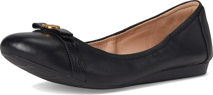 Cole Haan Tova Bow Ballet Women's Shoes Black Leather : 5 B - Medium - Image 5