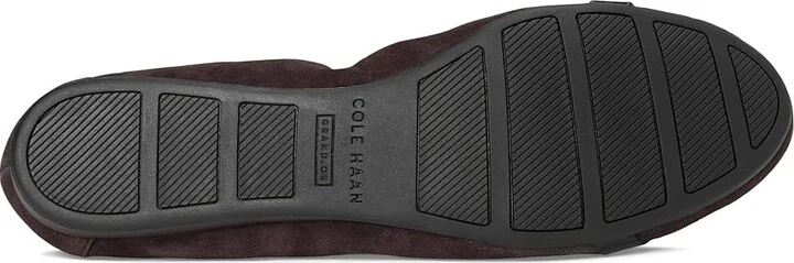 Cole Haan Tova Bow Ballet Women's Shoes Dark Chocolate Suede : 8 B - Medium, Leather - Image 3