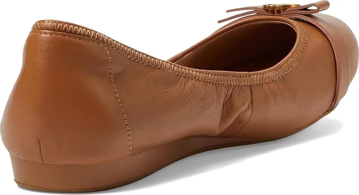 Cole Haan Tova Bow Ballet Women's Shoes Pecan Leather : 8 B - Medium - Image 4