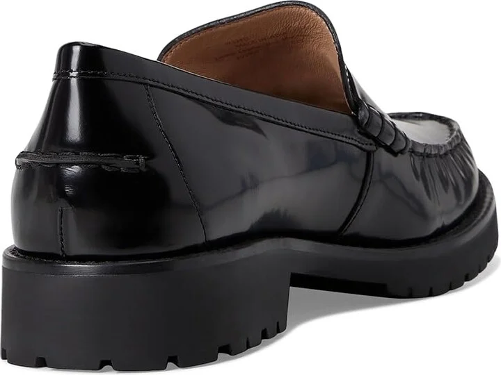 Cole Haan Treena Lug Loafers Women's Shoes Black Box Leather : 7.5 B - Medium - Image 4