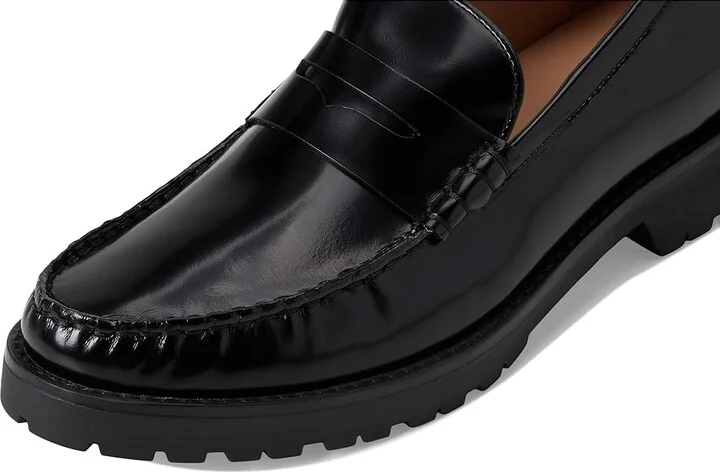 Cole Haan Treena Lug Loafers Women's Shoes Black Box Leather : 7.5 B - Medium - Image 7