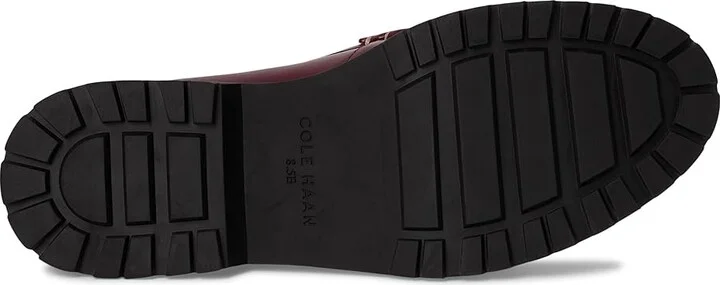 Cole Haan Treena Lug Loafers Women's Shoes Black Garnet Box Leather/Ivory Box : 10 B - Medium - Image 3