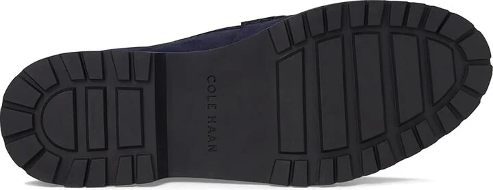 Cole Haan Treena Lug Loafers Women's Shoes Midnight Moon Suede : 11 B - Medium, Leather - Image 3
