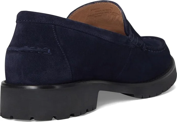 Cole Haan Treena Lug Loafers Women's Shoes Midnight Moon Suede : 11 B - Medium, Leather - Image 4