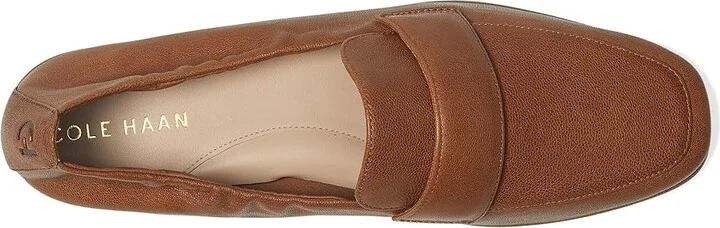 Cole Haan Trinnie Soft Loafers Women's Flat Shoes British Tan Leather : 5 B - Medium - Image 2
