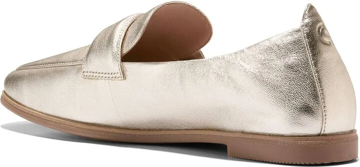 Cole Haan Trinnie Soft Loafers Women's Flat Shoes Soft Gold Leather : 9 B - Medium - Image 4
