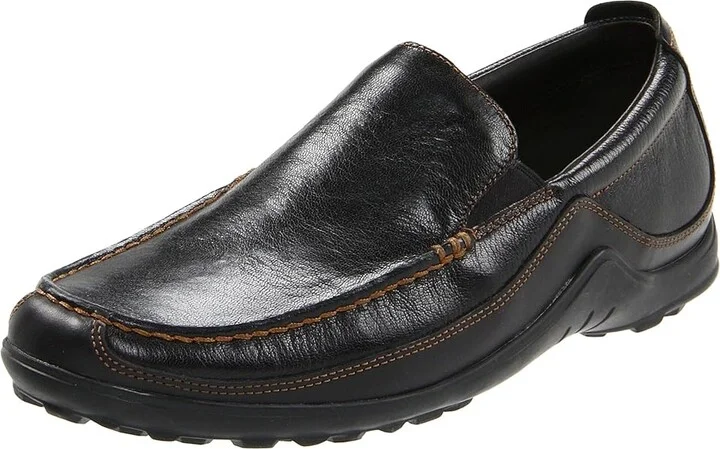 Cole Haan Tucker Venetian Men's Slip-on Dress Shoes Black : 7 D - Medium, Leather - Image 2