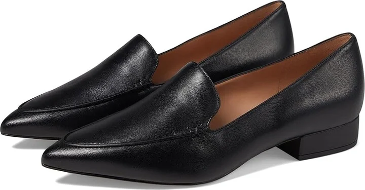 Cole Haan Valantina Loafer Women's Flat Shoes Black Leather : 10.5 B - Medium
