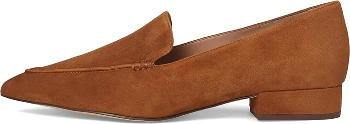 Cole Haan Valantina Loafer Women's Flat Shoes Tobacco Suede : 6 B - Medium, Leather - Image 6