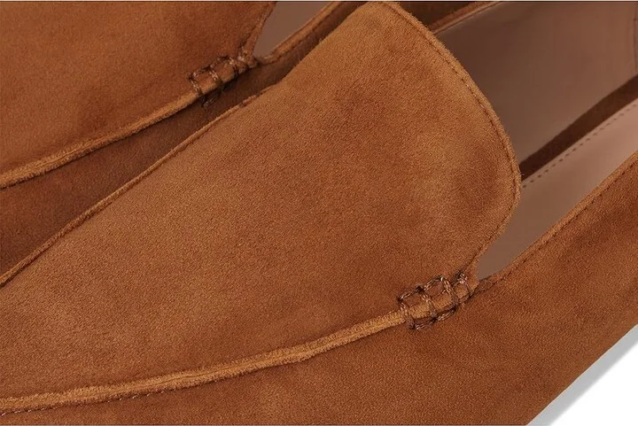 Cole Haan Valantina Loafer Women's Flat Shoes Tobacco Suede : 6 B - Medium, Leather - Image 7