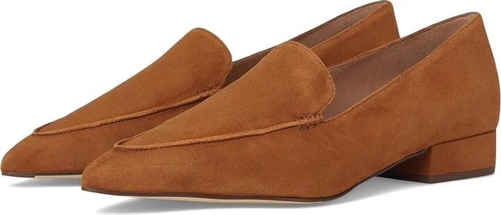 Cole Haan Valantina Loafer Women's Flat Shoes Tobacco Suede : 6 B - Medium, Leather
