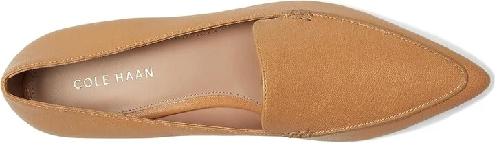 Cole Haan Valantina Loafers Women's Flat Shoes Biscuit Leather : 5.5 B - Medium, Leather/Polyester/Rubber - Image 2