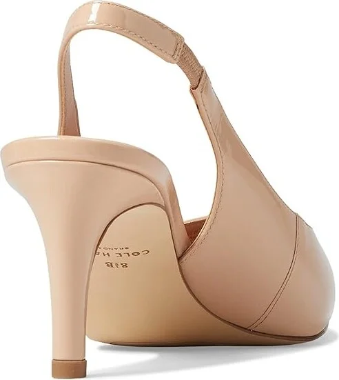 Cole Haan Vandam Sling Back Pump 65 mm Women's Shoes Brush Patent : 10.5 B - Medium, Leather - Image 4