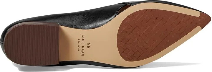 Cole Haan Vanya Tassel Flat Women's Flat Shoes Black Leather : 10 B - Medium, Leather/Rubber - Image 3