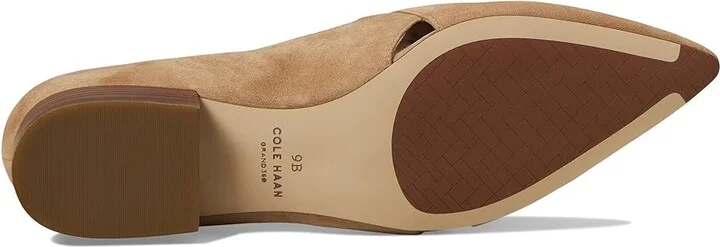 Cole Haan Vanya Tassel Flat Women's Flat Shoes Blush Tan Suede : 6.5 B - Medium, Leather/Rubber - Image 3