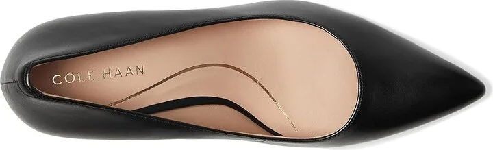 Cole Haan Vivica Pointed Toe Pumps High Women's Heels Black Leather : 8.5 B - Medium - Image 2