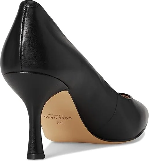Cole Haan Vivica Pointed Toe Pumps High Women's Heels Black Leather : 8.5 B - Medium - Image 4
