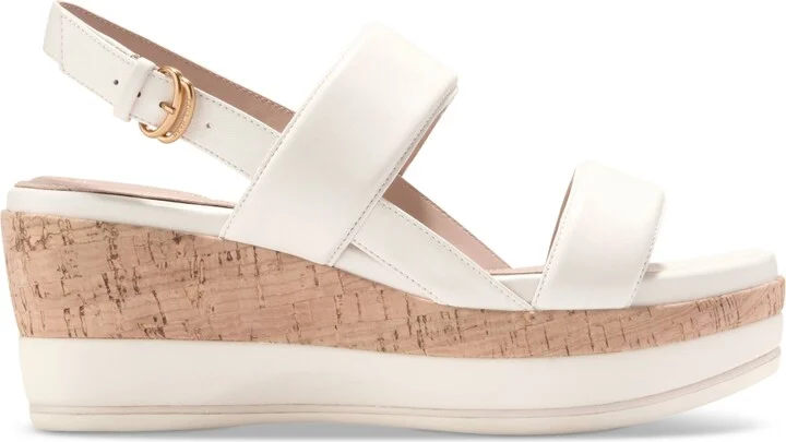 Cole Haan Women's Aislin Wedge Sandals - Ivory Leather, Natural Cork - Image 2