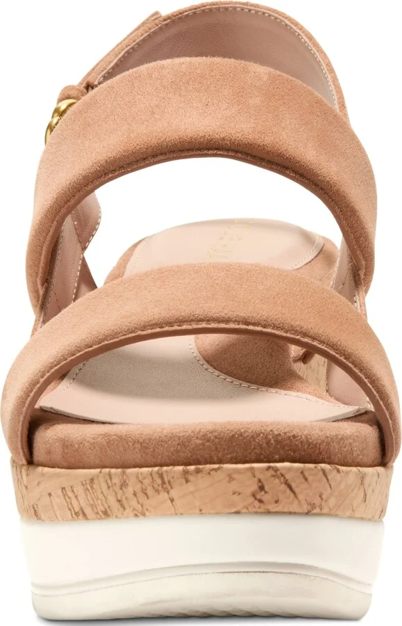 Cole Haan Women's Aislin Wedge Sandals - Ivory Leather, Natural Cork - Image 6