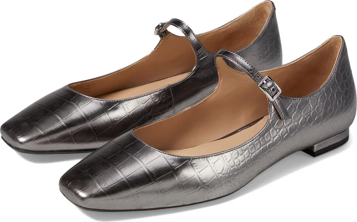 Dark Silver Croc Print