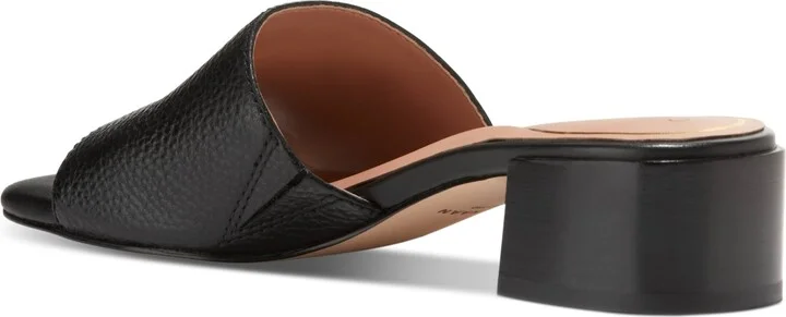 Cole Haan Women's Calli Single-Band Block-Heel Dress Sandals - Striped Raffia, Biscuit Leather - Image 7