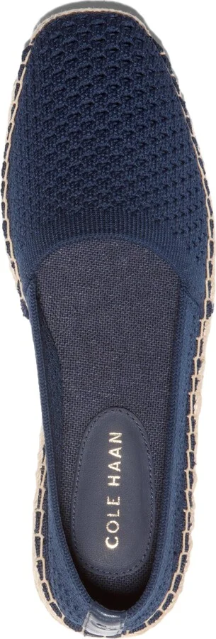 Cole Haan Women's Cloudfeel Keely A-Line Espadrilles - Navy Blazer Stitchlite, Multi Jute - Image 4