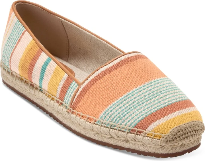 Riviera Striped Canvas,biscuit Leather