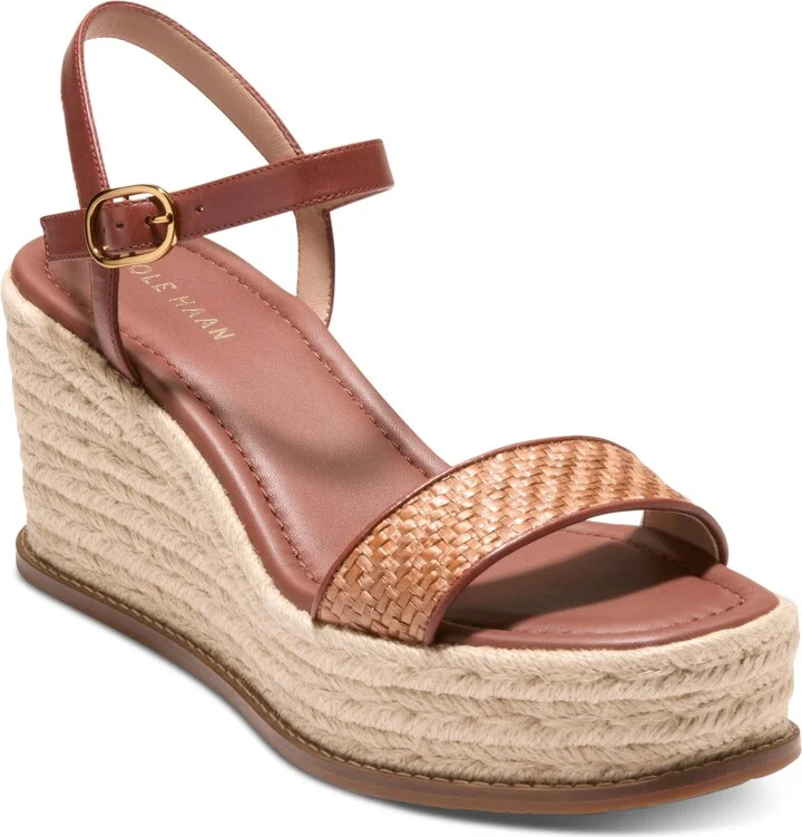 Tan Raffia,dark Cuoio Leather