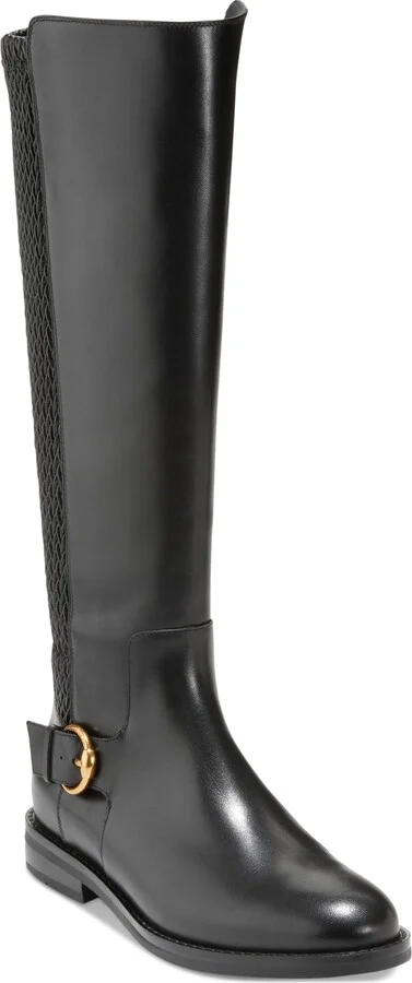 Cole Haan Women's Clover Stretch Side-Buckle Riding Boots
