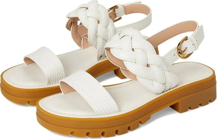 Ivory Croc Print Leather