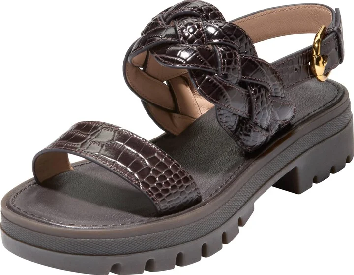 Dark Chocolate Croc Print