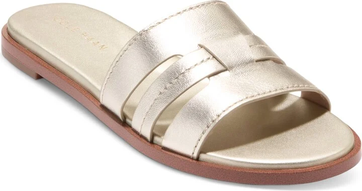 Cole Haan Women's Flynn Slotted Slide Flat Sandals
