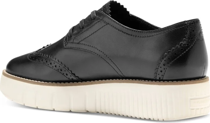Cole Haan Women's Grand City Platform Oxford Flats - Gold Talca, Ivory - Image 7