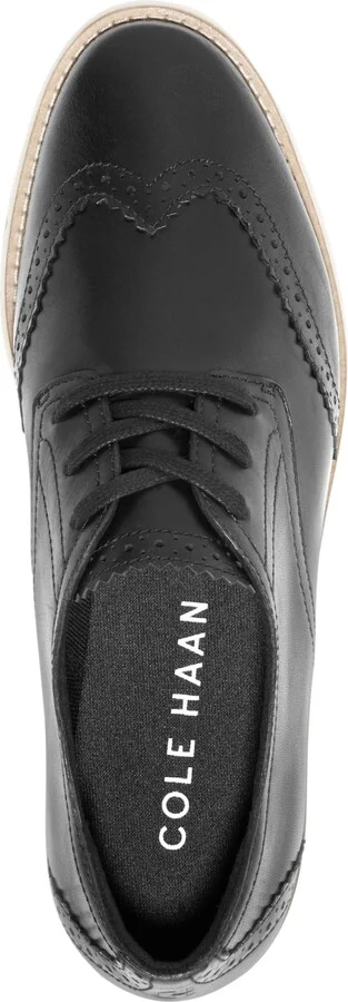 Cole Haan Women's Grand City Platform Oxford Flats - Gold Talca, Ivory - Image 8