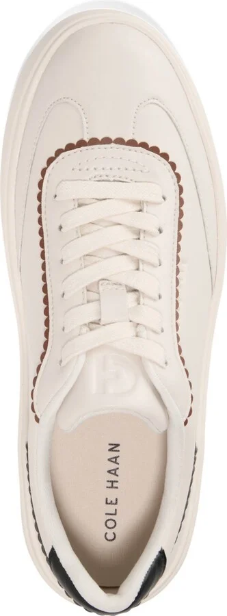 Cole Haan Women's Grand Crosscourt Arlowe Sneakers - Ivory, Black Leather - Image 3