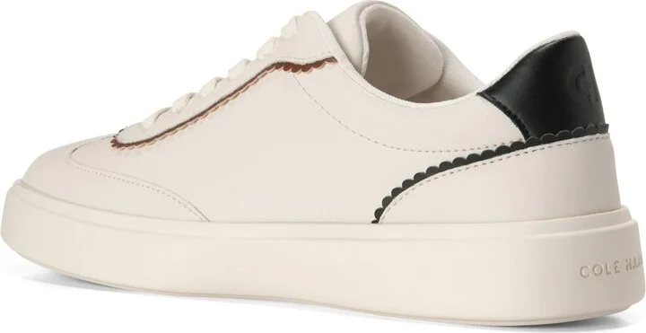 Cole Haan Women's Grand Crosscourt Arlowe Sneakers - Ivory, Black Leather - Image 4