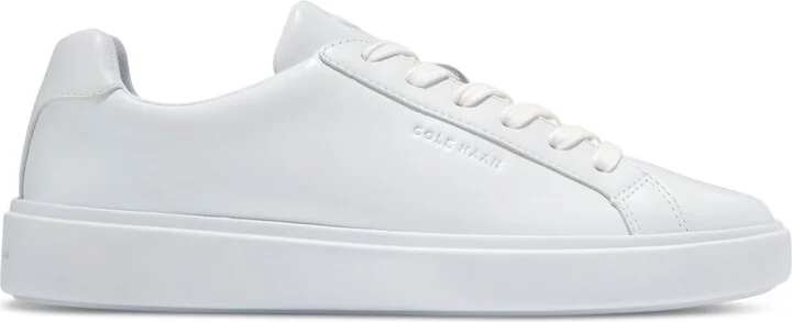 Cole Haan Women's Grand Crosscourt Daily Lace-Up Low-Top Sneakers - Black, White - Image 6